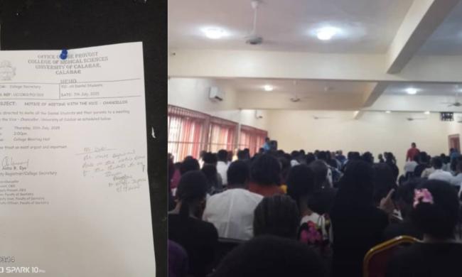 Outcry As University Of Calabar Orders 300 Dental Students To Withdraw Over Quota Breach