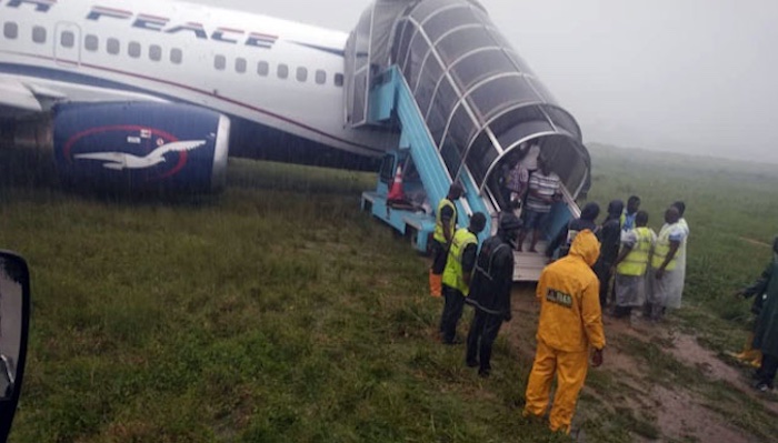 Air Peace Flight Safely Lands In Port Harcourt Despite Runway Incident